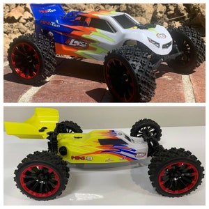 Losi Mini-T 2.0 & Mini-B (6) Wheel Hex Adapters 8mm To 12mm Big Tire Conversion