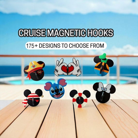 Cruise Room Door Magnetic Hooks | Mix and Match 175+ Options | Fish Extender Gifts