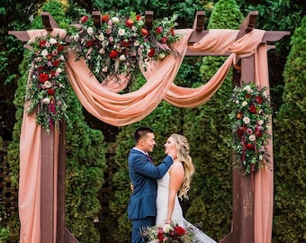 Wedding Arch Fabric Drape Moss Crepe Fabric Photography Background Backdrop Wedding Fabric 44&quot; inch wide