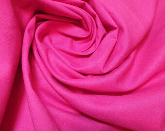 Magenta 100% katoen Egyptisch cambric popeline effen zacht ambachtelijk materiaal 44" lichtgewicht katoen naaien, quilten, kledingmeter