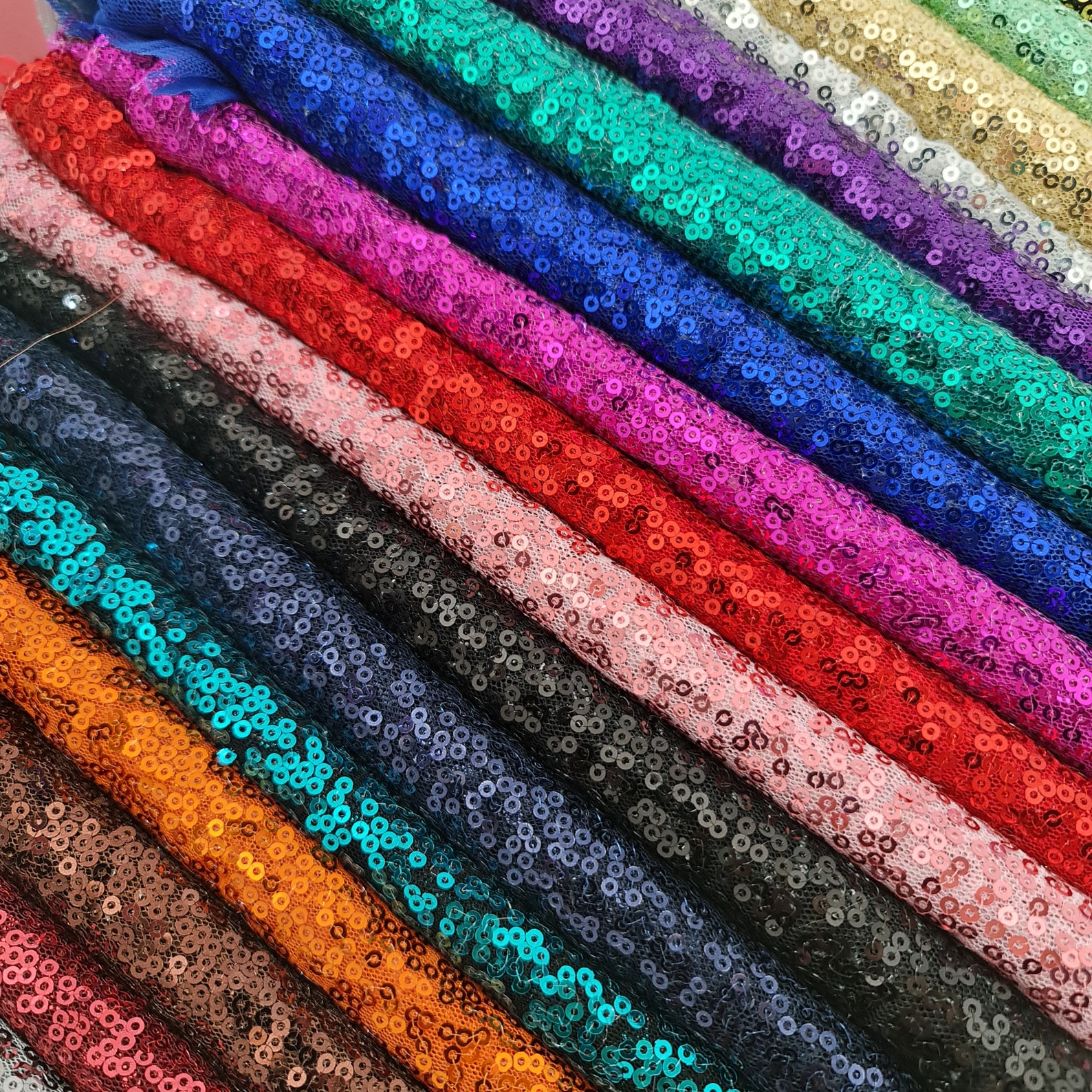 Sequin Sparkly Shiny Bling Dress Craft Drape Glitter Fabric Etsy UK