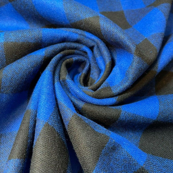 Dress Sewing Stretch Fabric To Non Stretch Royal/Black Viscose