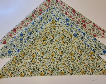Ditsy Floral 4 Stück Poly Baumwolle Stoff Bundles Fat Quarters Quadrate Kinder Handwerk Nähen Material