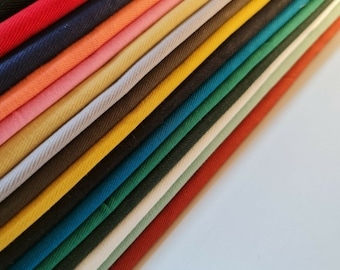 Plain Thick Cotton Drill Workwear Twill Fabric *Soft* Quality 58&quot; By Meter -Ar