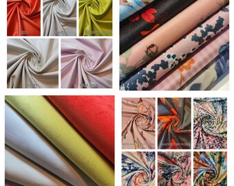 Plush Velvet Upholstery Fabric Soft Feel Craft Curtain Cushion Throw Material 150cm By the Meter 58" Wide