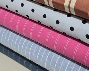 Premium Cotton Linen Blend Dress Craft Fabric 58" Wide By The Meter