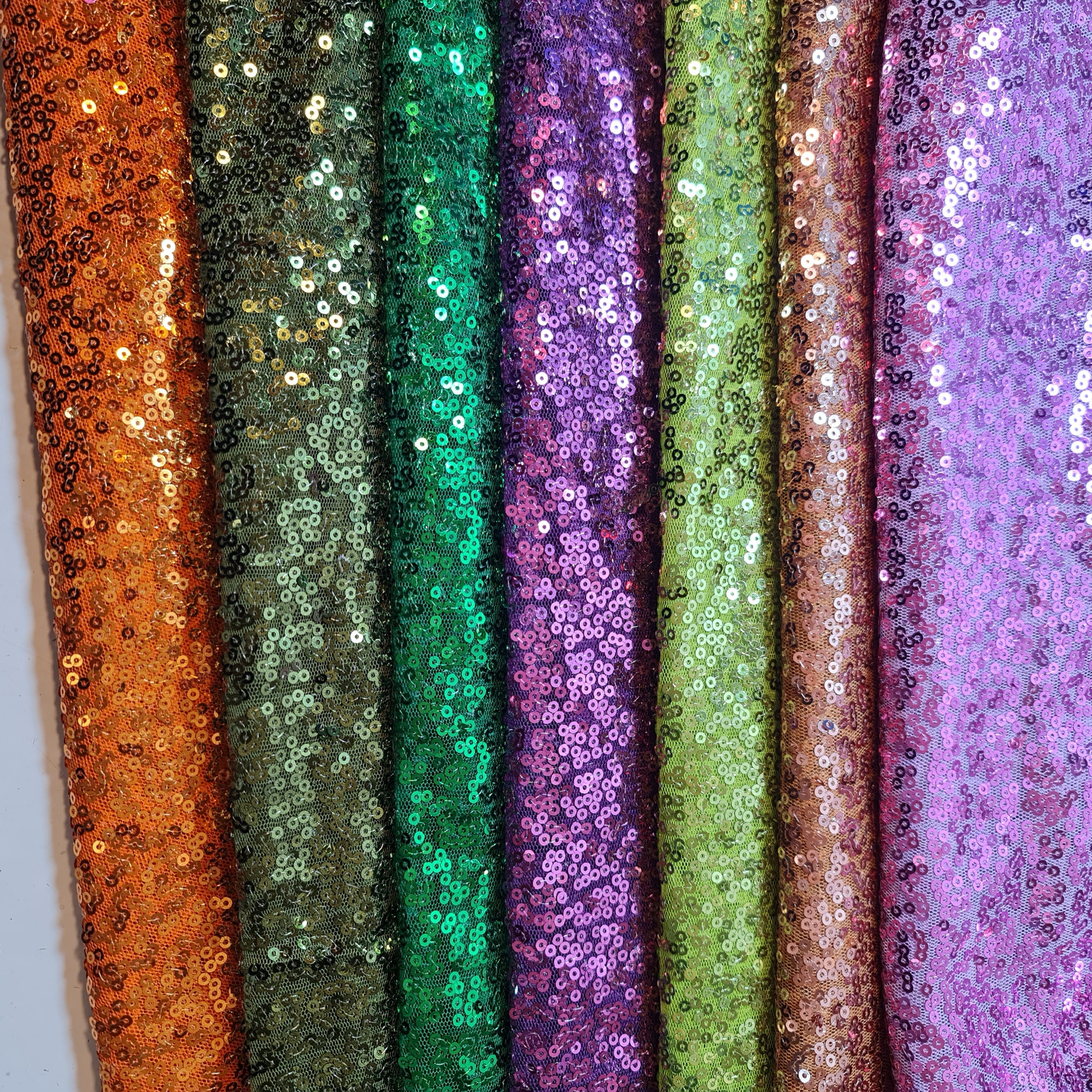 Gold Sequin Fabric Sparkly Shiny Bling Material Cloth 130cm Wide 1 1/2 metre