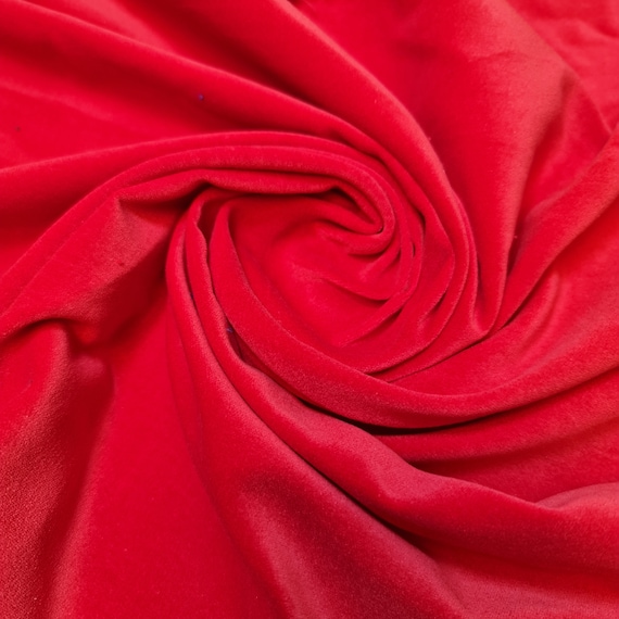 cotton velvet dress fabric 100% Cotton Velvet Wine Red Fabric 44" wide [227]