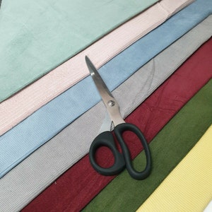 Italian 100% Cotton Corduroy Woven Velvet Fabric – Upholstery & Dressmaking Material – 58&quot; Wide by the Meter