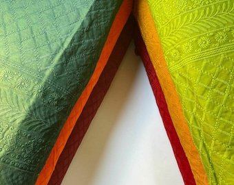100 % bomullslatongbroderi Anglaise-tyg – Broderat öljettmaterial för klädsömnad, hantverk och sömnad, 102 cm brett per meter