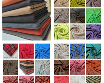 Ponte Roma Viscose Jersey Stretch Fabric – Dress, Craft & Sweatshirt Material – 58" (150cm) Wide by the Meter