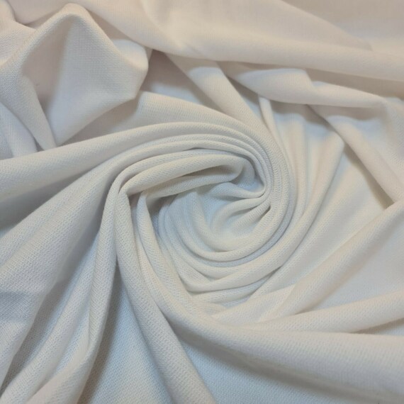 Solid Plain French Terry Loopback Cotton Jersey Fabric by