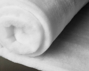 Polyester Fire Retardant Wadding Fleece Batting Quilting 60" Wide 2, 4, 6, 8 Oz