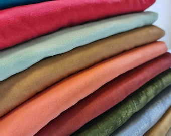 Triple Micro Velvet Fabric Non Stretch | Wedding Drape Decor Quilting Craft Material | Soft Luxury Velvet 44” Wide Sold by Meter