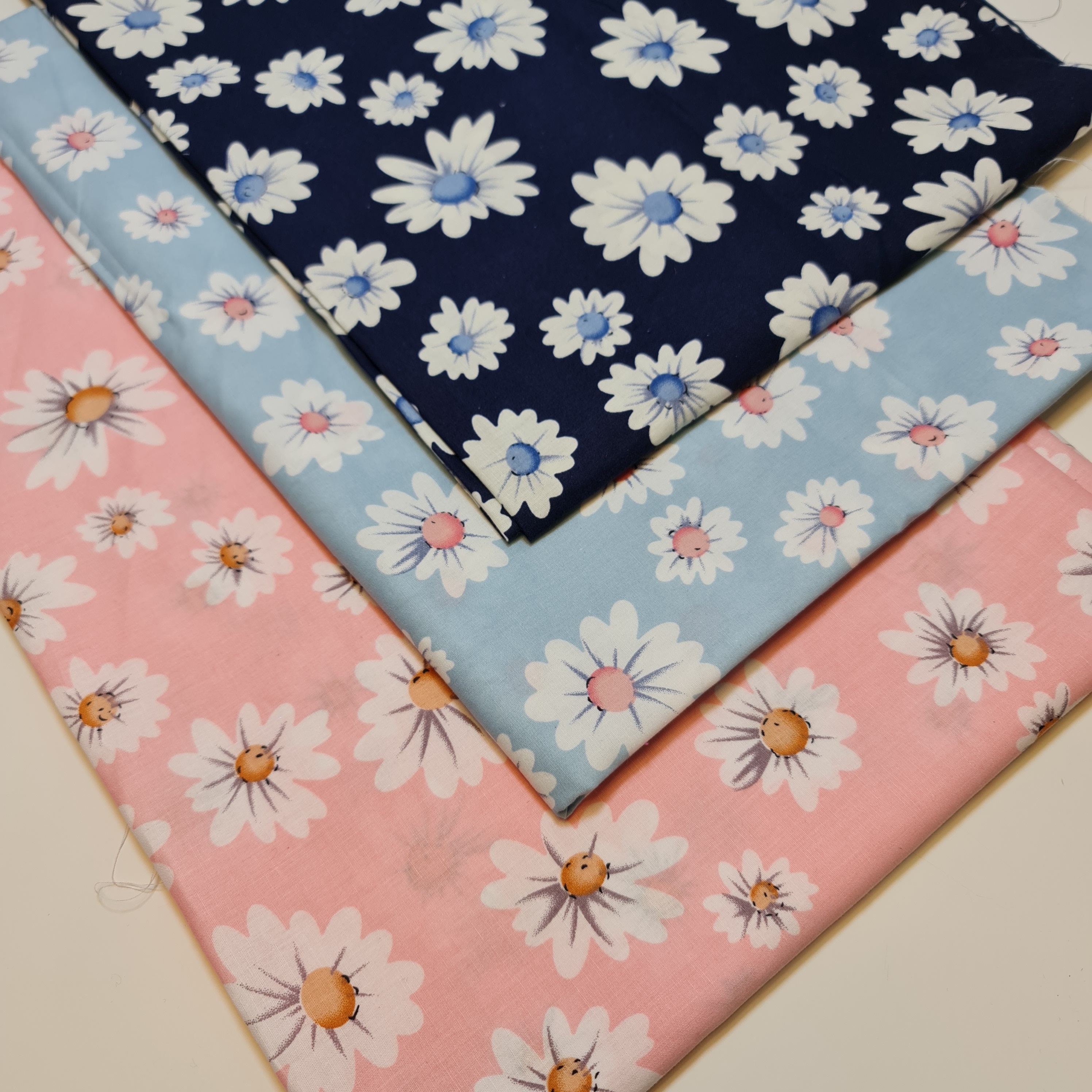 Floral 100% Cotton Poplin Fabric - 58" Wide, Medium Weight, Quilting & Dressmaking - Sold By The Meter