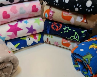 Manta polar suave con estampado para niños, tela antibolitas, 58"