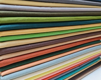 Plain 100% Cotton Fabric Quilting Lining Dress Material Metre 44" By the Meter
