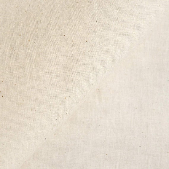 Tessuto Calicò Naturale 5 Metri - Cotone 100%, Larghezza 152 Cm, 155 G/m², Per Cucito, Tappezzeria E Fodere, DISCOUNT Fabrics LTD