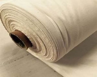 50 Meter Roll  100% Cotton Natural Calico Medium Weight Craft Fabric 63'' Wide (50m Roll)