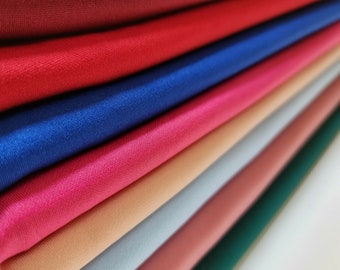Tessuto elasticizzato in jersey scuba crepe – Materiale modellante per sartoria e moda – 58" di larghezza, venduto al metro