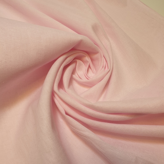 Buy Baby Pink 100% Cotton Voile Rubia Cambric Mercerised Plain