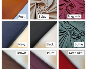 Tessuto elasticizzato in crêpe scuba – Materiale modellante per sartoria e moda – Venduto al metro