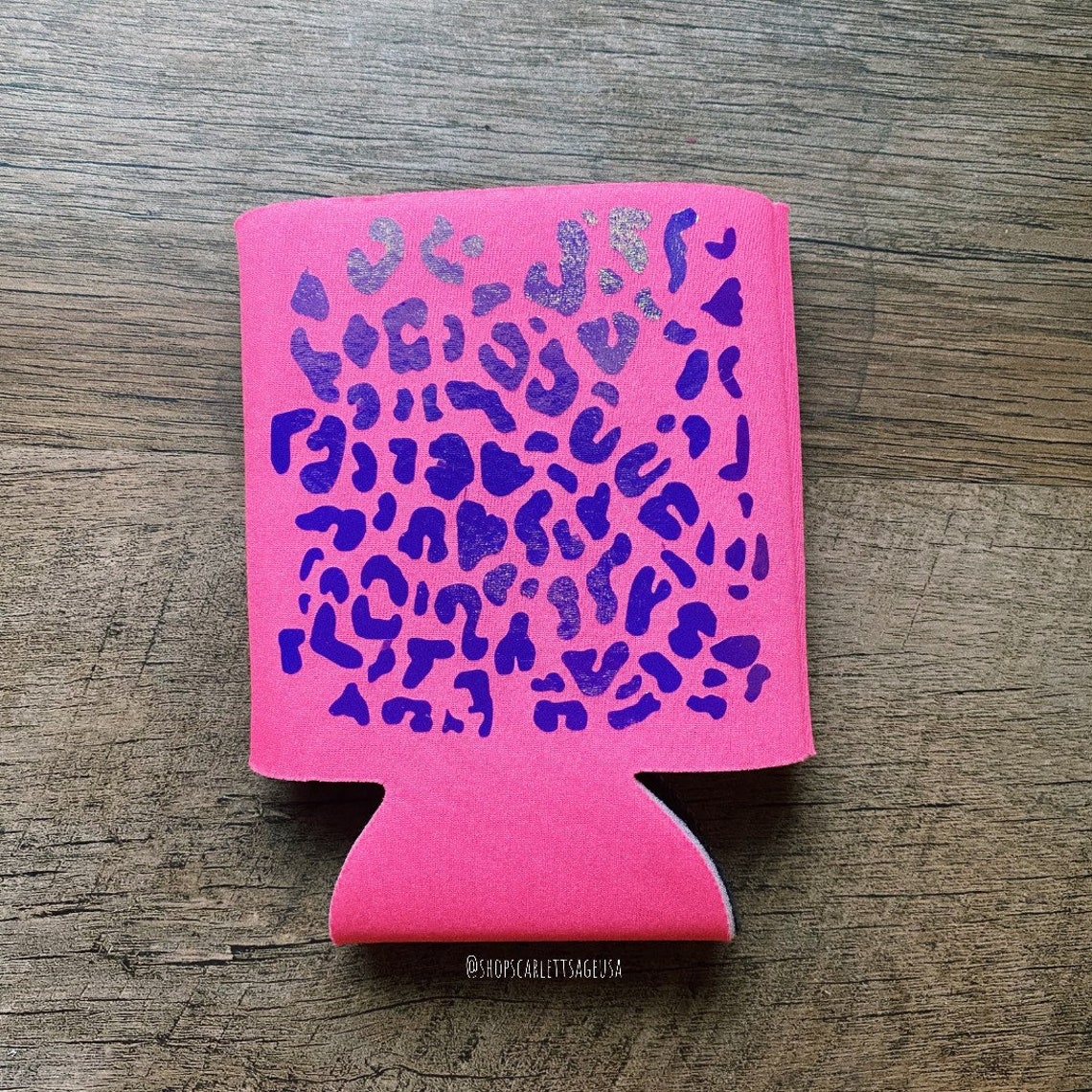 Customizable Cow Print and Cheetah Print Can Koozie Slim Can - Etsy