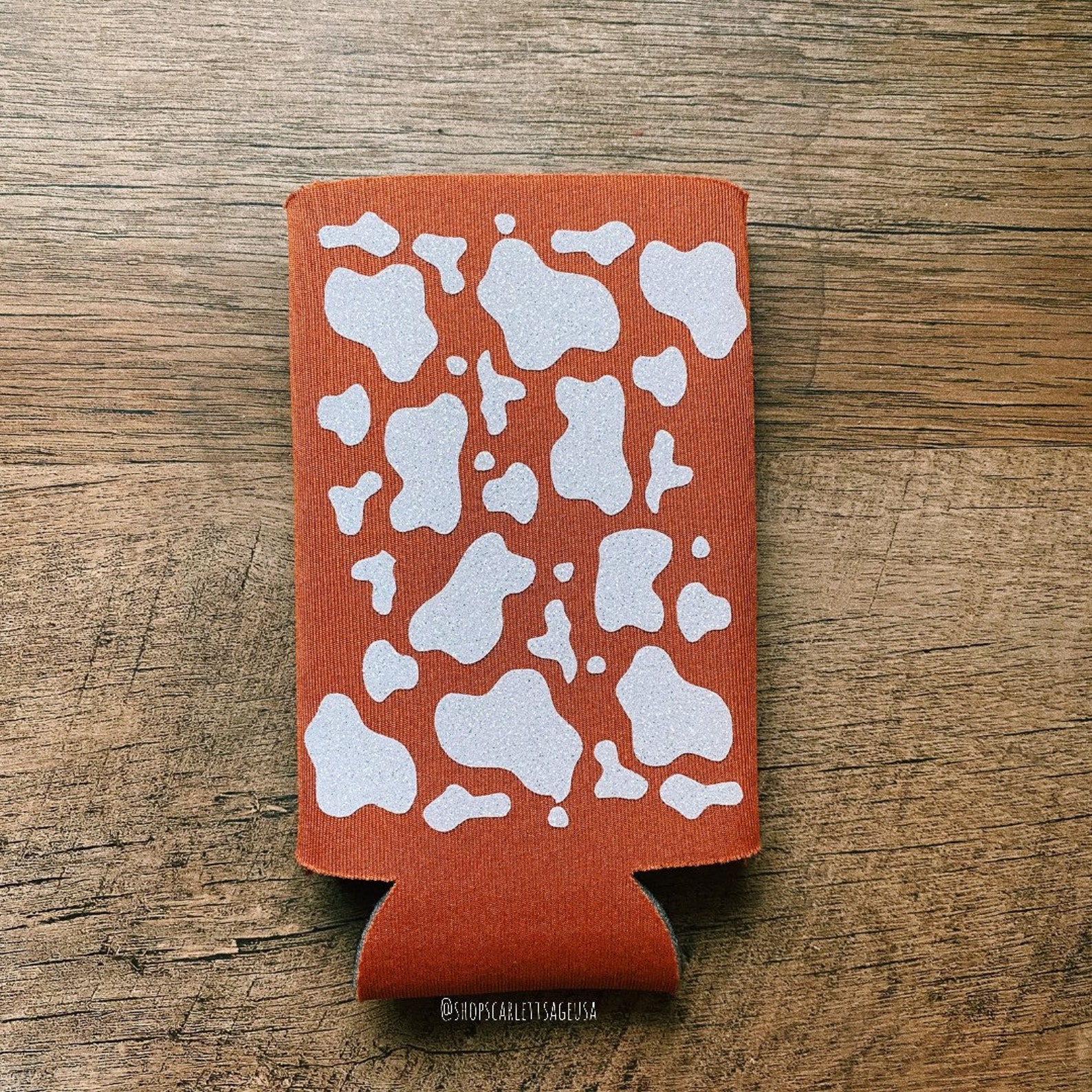 Customizable Cow Print and Cheetah Print Can Koozie Slim Can Koozie Can ...