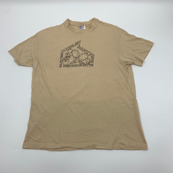 Vintage 80s Austin Texas Armadillo Paper Thin T-shirt