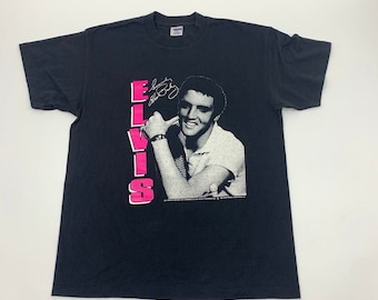 Camiseta vintage de Elvis Presley talla L fabricada en EE. UU.