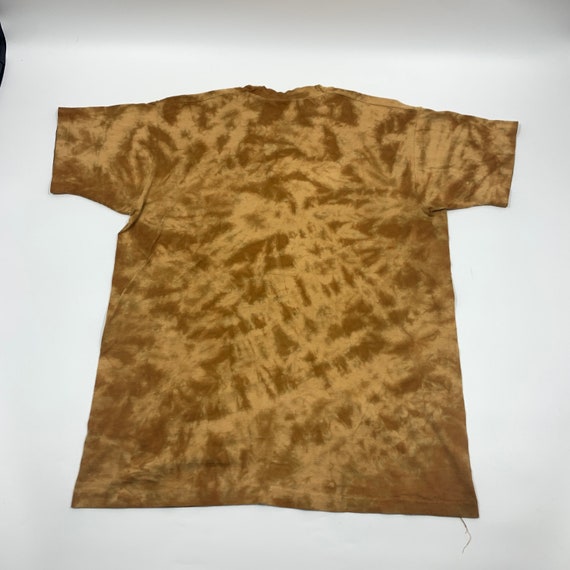90s Single Stitch Tie Dye Wolf T-shirt Size XL Ma… - image 5