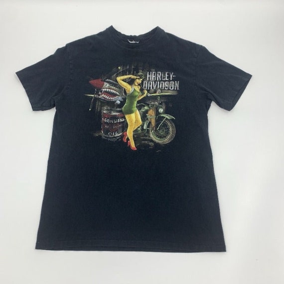 RR Texas Harley Davidson Military Babe T-Shirt