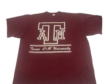 Vintage Texas A&M Aggies Single Stitch T-shirt Made in USA