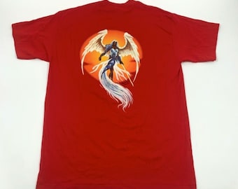 Vintage Magic The Gathering MTG Military League Camiseta Tamaño XL Made in USA