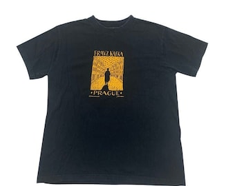 90s Franz Kafka Praga Arte Camiseta Talla M