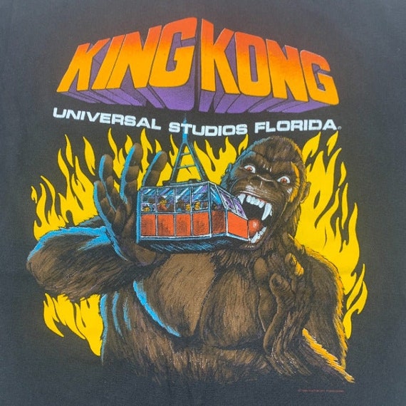 Vintage 90s King Kong Universal Studios TShirt Size … Gem