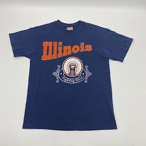 Vintage University of Illinois T-shirt Size Large Made in USA