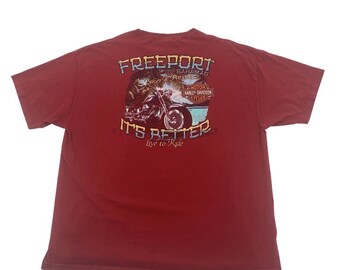 Freeport Bahamas Harley Davidson T-Shirt Size 2XL