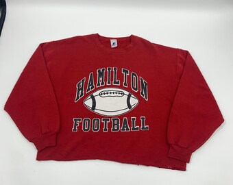 Sudadera recortada Hamilton Football Talla L