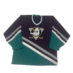 ANAHEIM MIGHTY DUCKS ICE HOCKEY SHIRT JERSEY STARTER PAUL KARIYA sz L