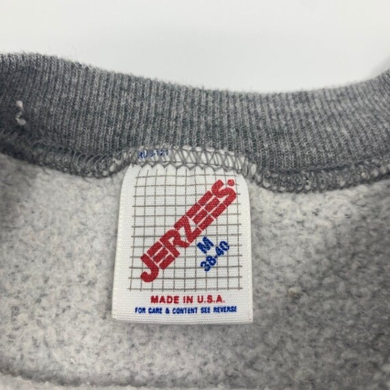 90s Jerzees Blank Gray Sweater Size M Made in USA - image 3