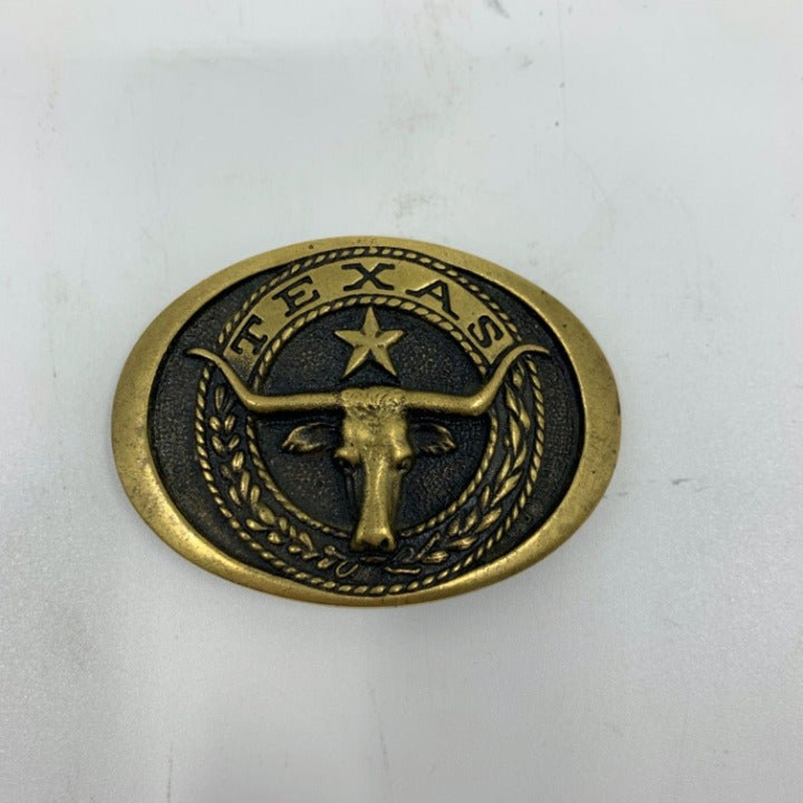 Vintage Texas Longhorns Belt Buckle Etsy UK