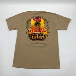 Double Sided Willie Nelson Trigger Martin Guitar T-shirt Size M