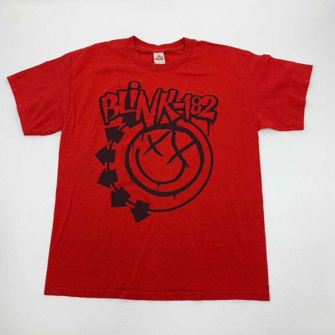 blink-182 Tシャツ XL Adult XXL Blink-182 Mark Tom & Travis Show White Cotton