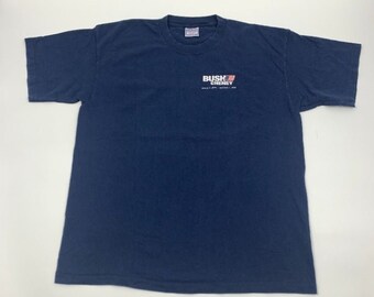 Vintage 2000 George Bush Dick Cheney Single Stitch T-shirt size XL Made in USA