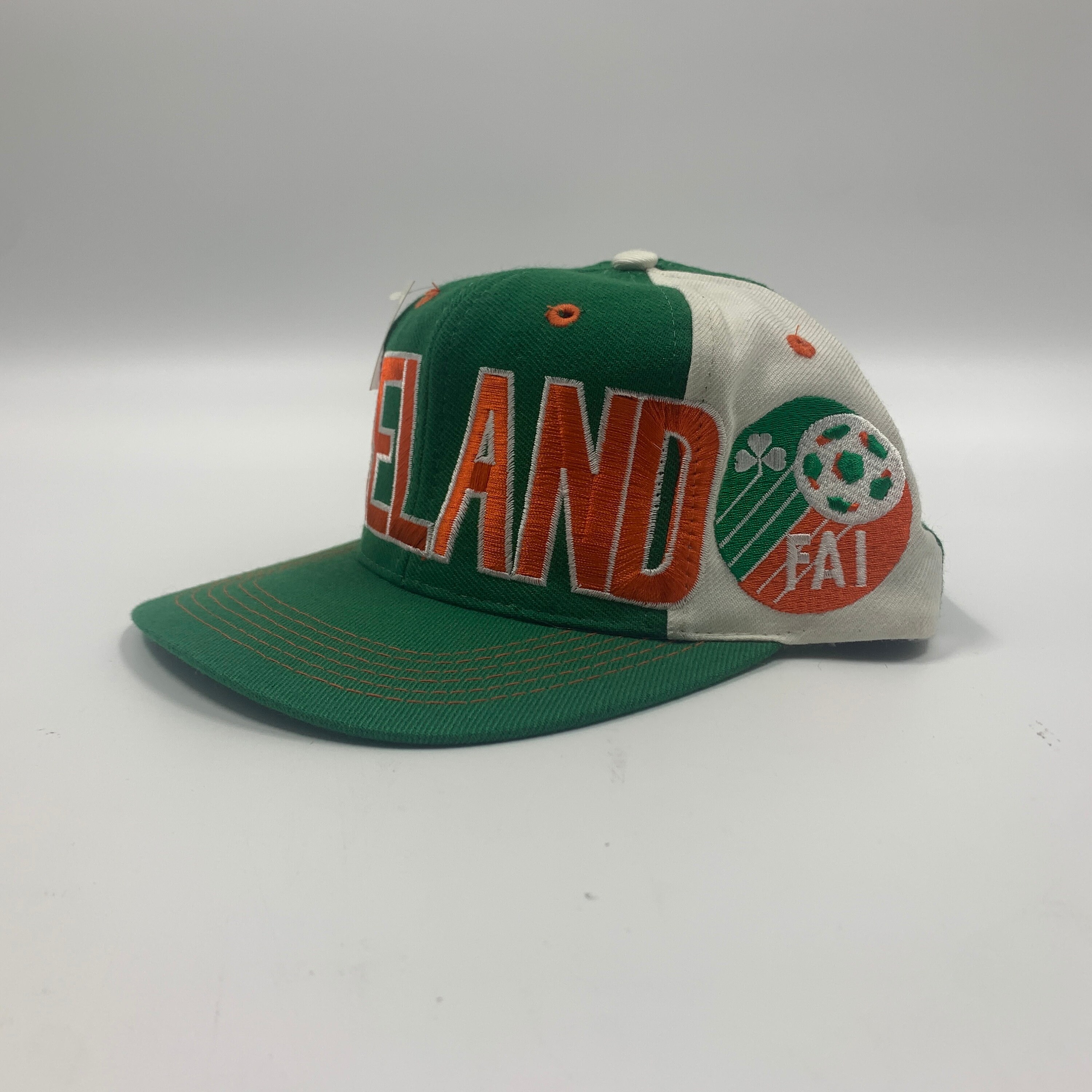 Vintage Adidas Ireland Soccer FAI Embroidered Snapback Cap Hat Ireland Vintage adidas Soccer FAI Football Association  main image 3