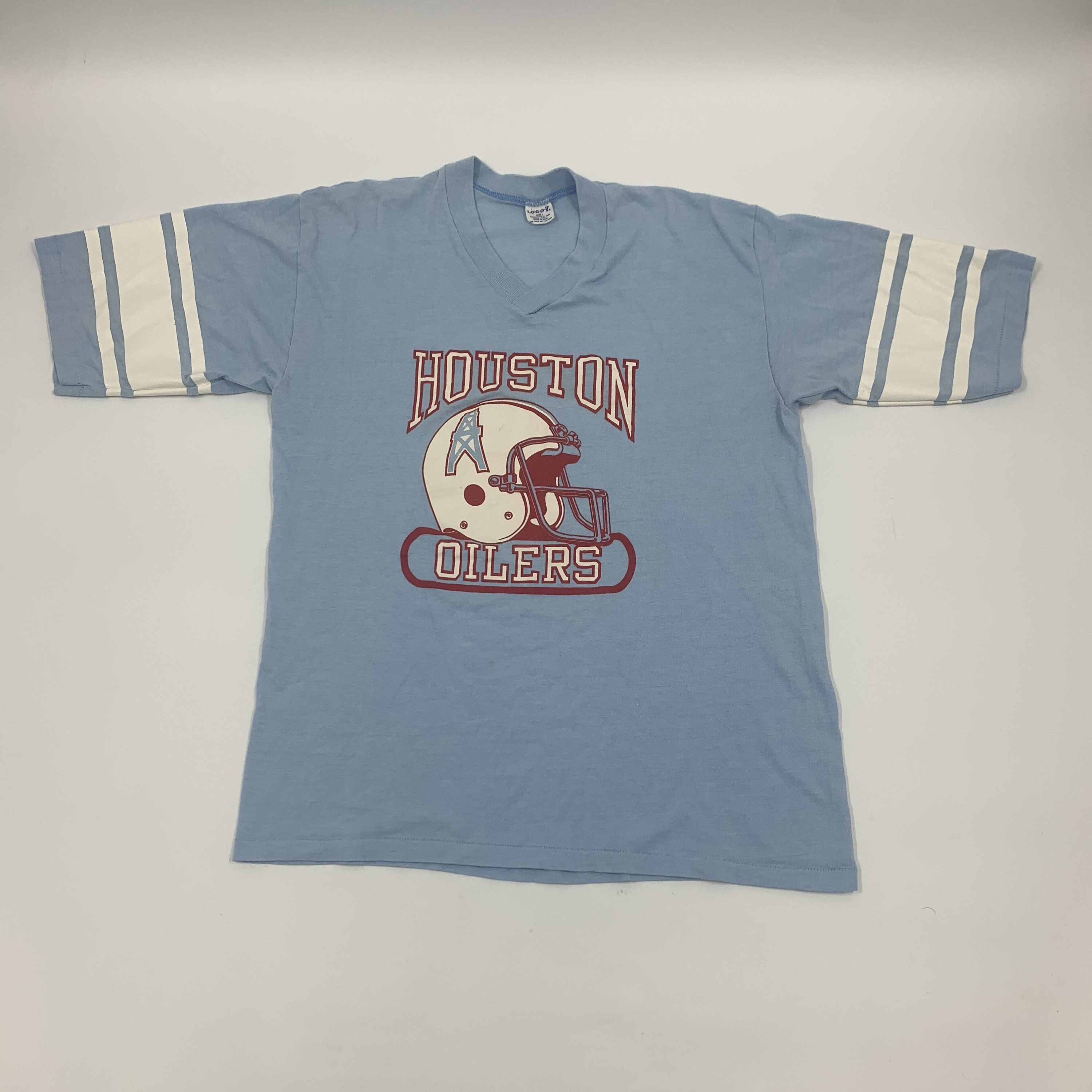 Vintage 80s Houston Oilers Champions T-Shirt XL Football NFL Sports 50/50