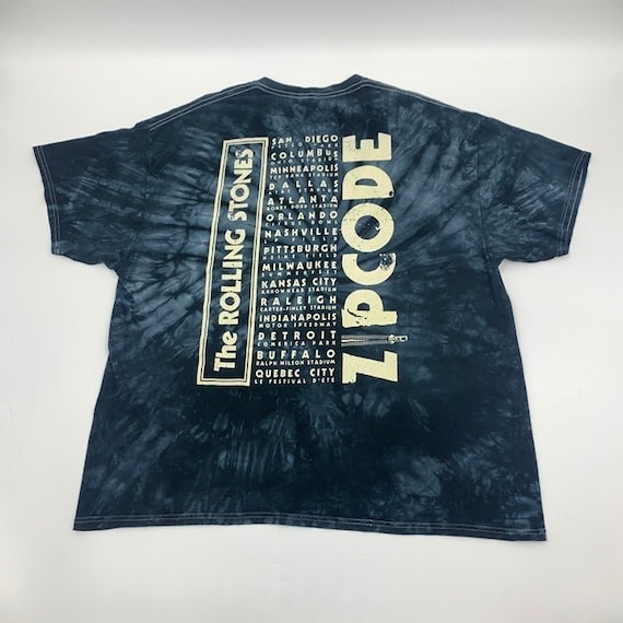 The Rolling Stones Tie Dye Zip Code T-shirt Size 2XL - Etsy