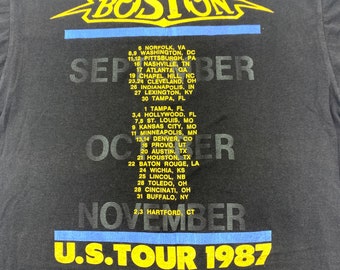 1987 Boston Third Stage Tour T-shirt Size Large Made in USA - Etsy