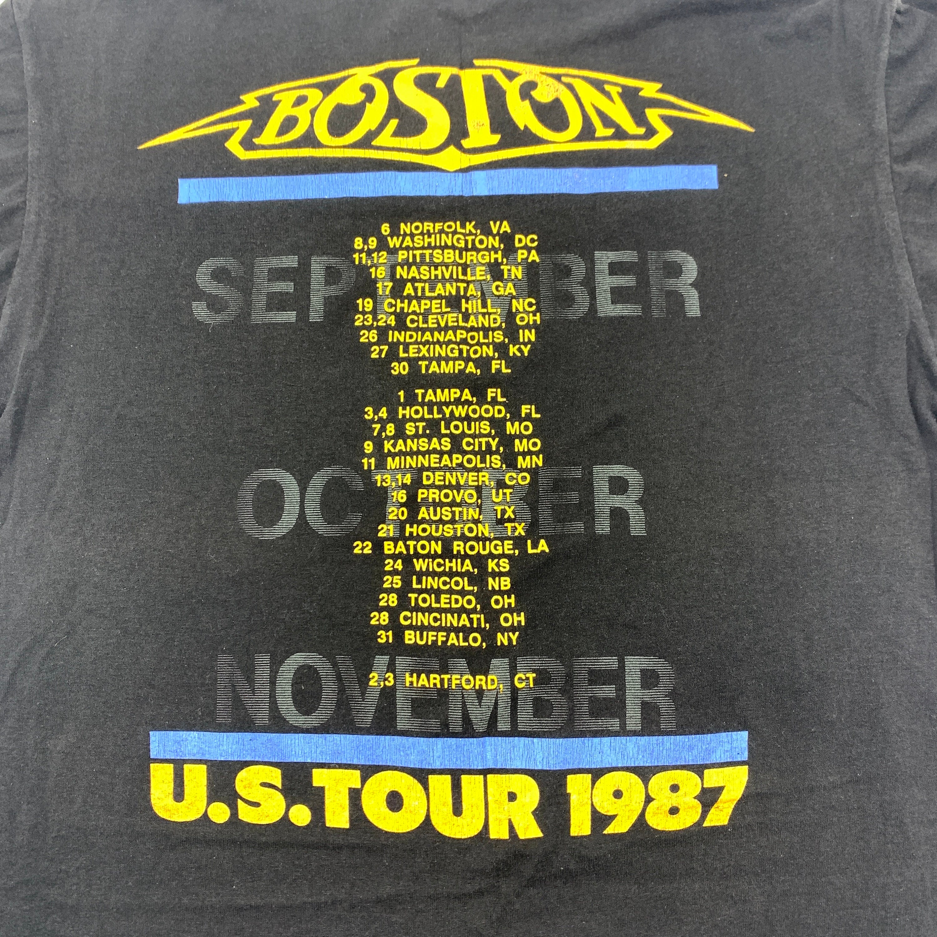 1987 Boston Third Stage Tour T-shirt Size Large Made in USA - Etsy